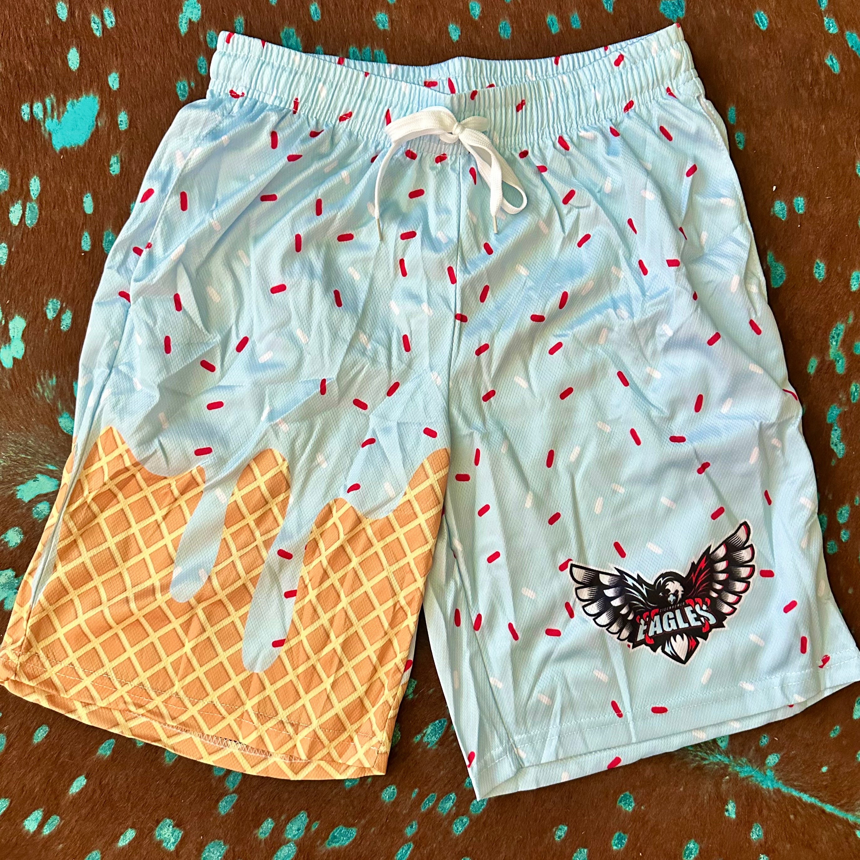 Custom Ice Cream Drip Shorts