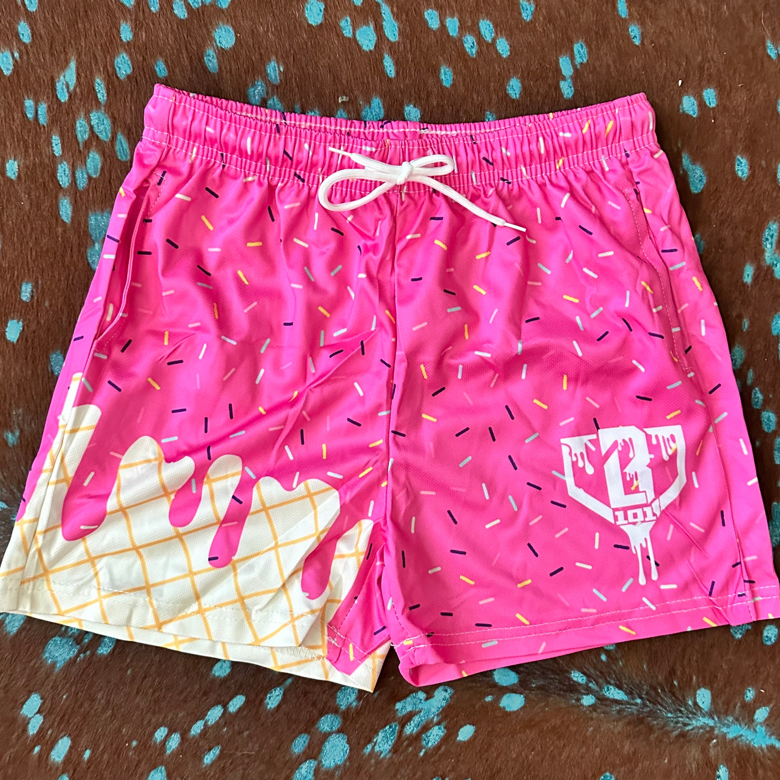 Custom Ice Cream Drip Shorts