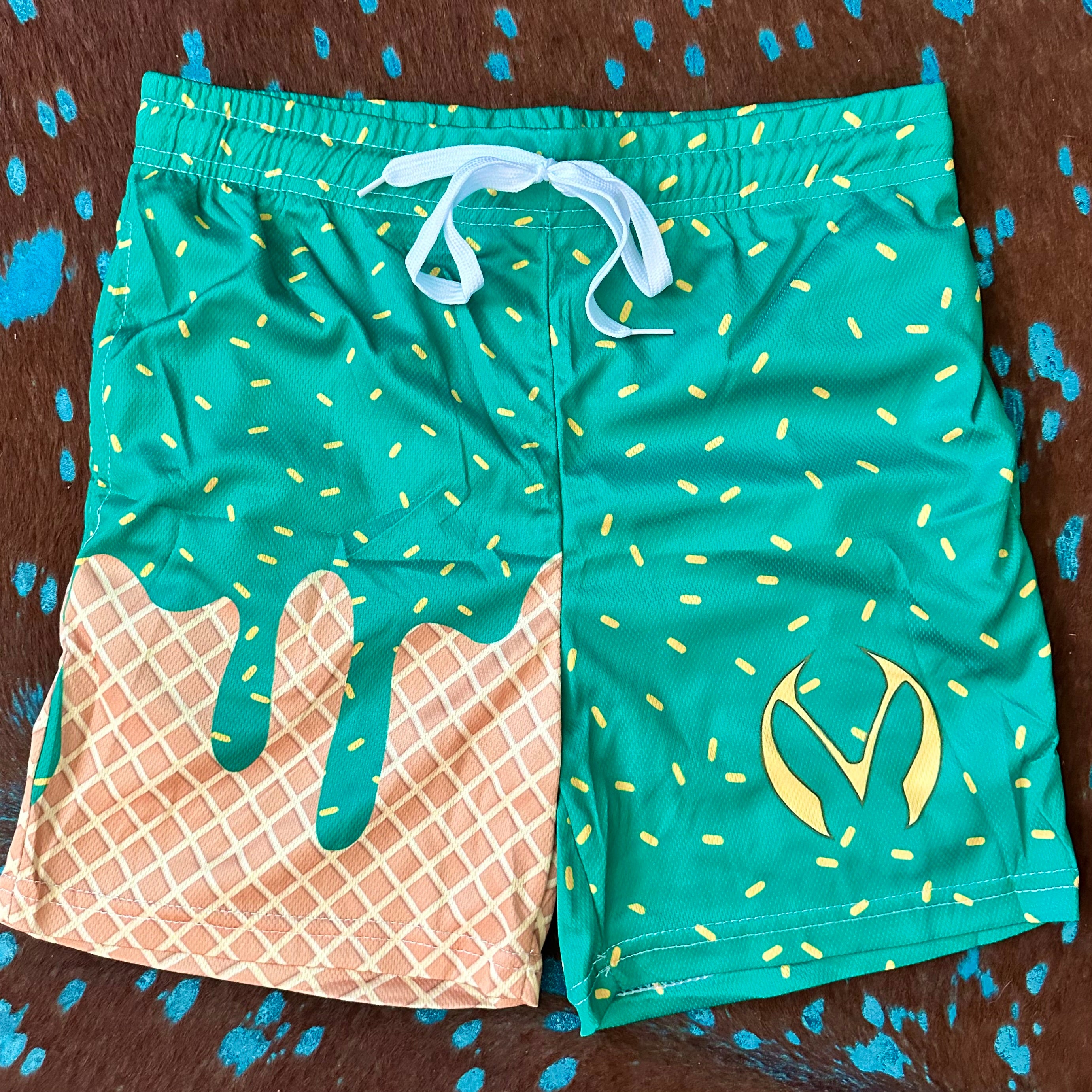 Custom Ice Cream Drip Shorts