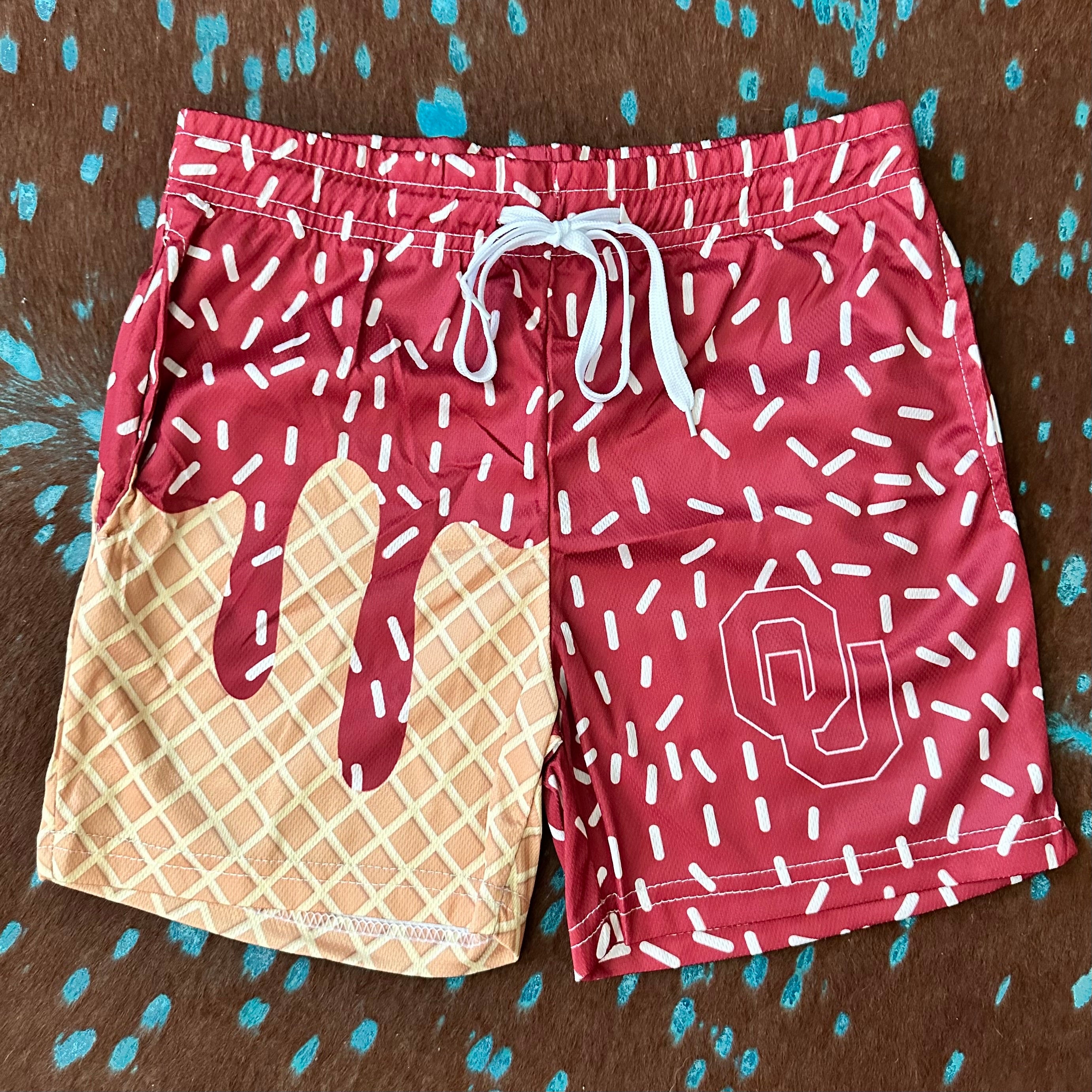 Custom Ice Cream Drip Shorts