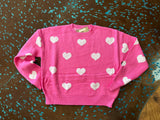 Pink Hearts Sweater