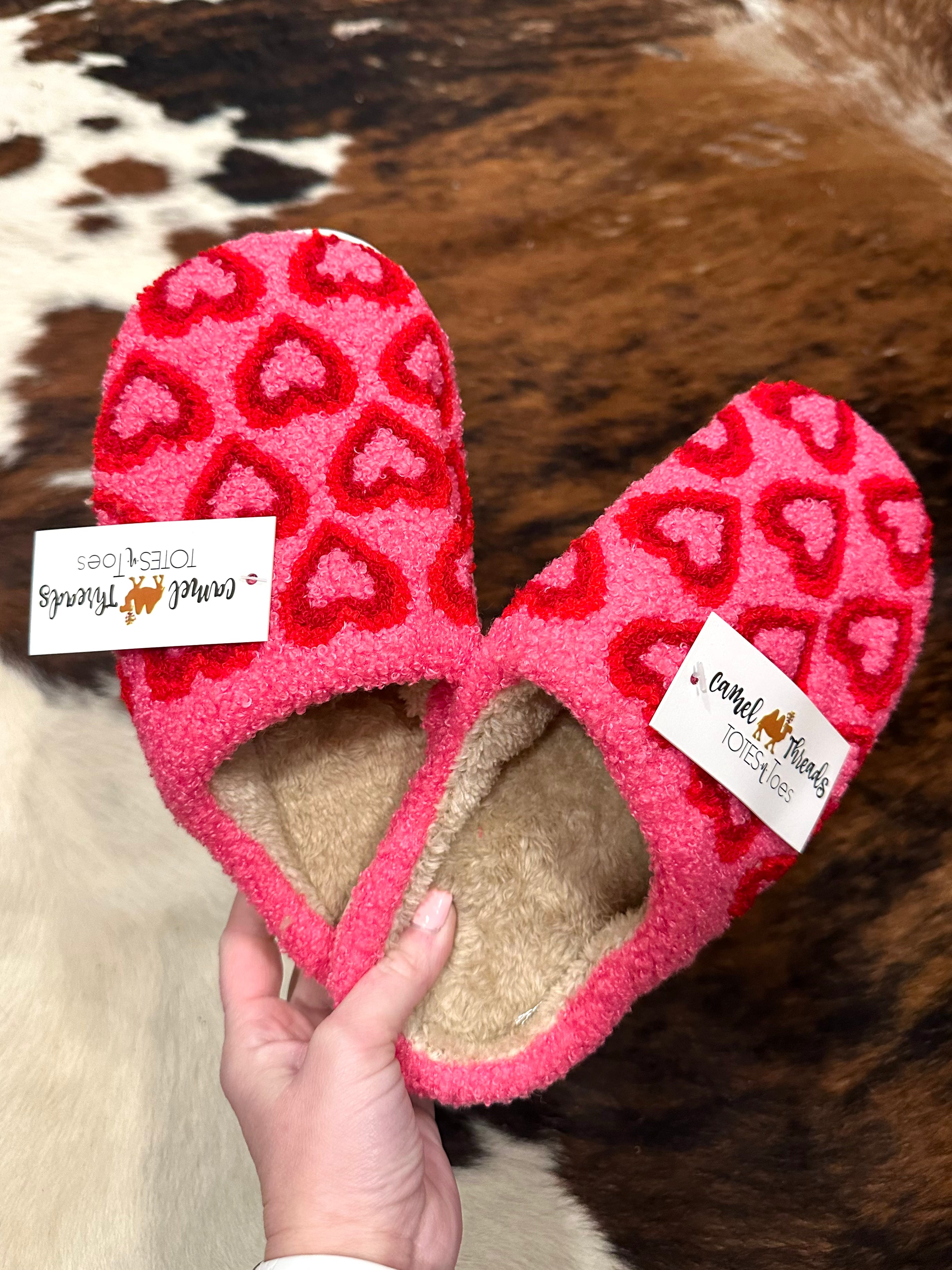 Valentines Heart Slippers