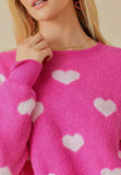 Pink Hearts Sweater