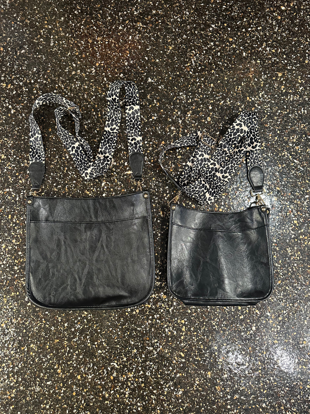 Josie Crossbody with leopard strap