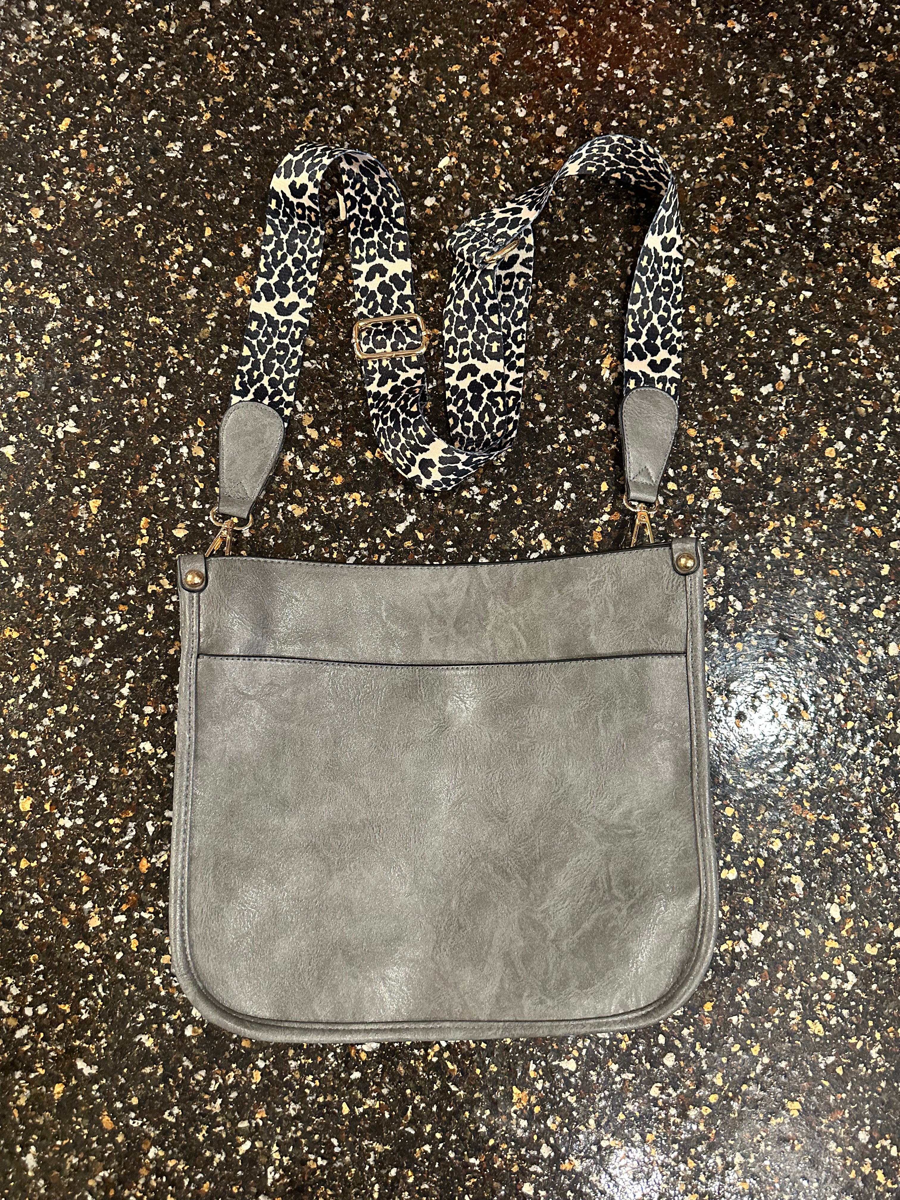 Josie Crossbody with leopard strap