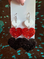 Acrylic Glitter Custom Design Earrings