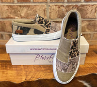 Blowfish Maddox Leopard Canvas Sneakers