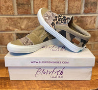 Blowfish Maddox Leopard Canvas Sneakers