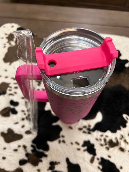 This pink LV inspired tumbler now available for pre orders