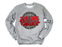 Bulldogs Glitter Spirit Sweatshirt - Red