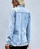 Faded Ripped Denim OverShirt